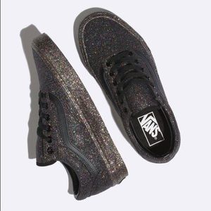 Vans Rainbow Glitter Old Skool Skate Shoes - 7.5